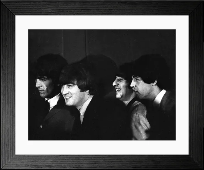Framed Print : Beatles Press Conference In NY