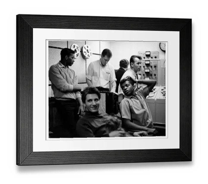 Framed Print : Little Anthony & The Imperials At Bell Sound Studios