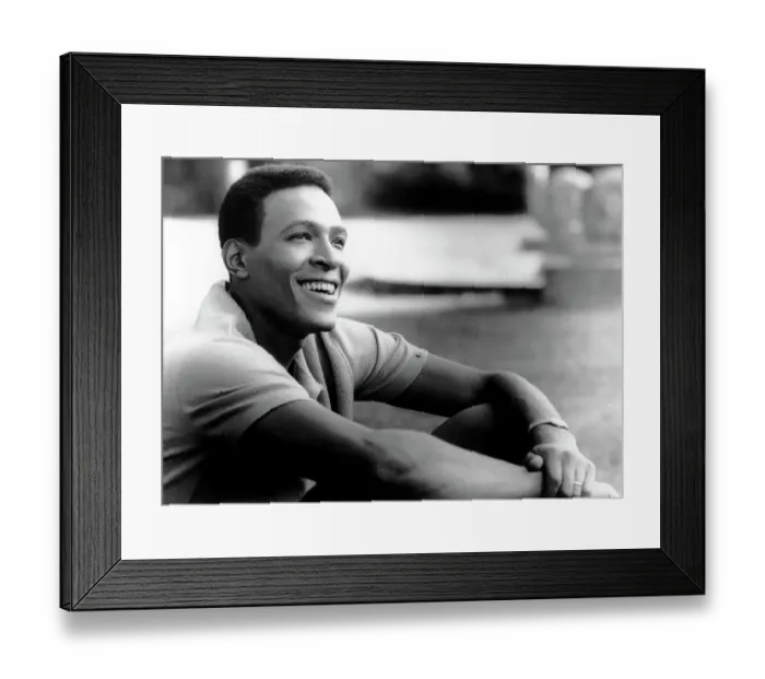 Framed Print : Marvin Gaye Portrait Framed Print : Marvin Gaye Portrait