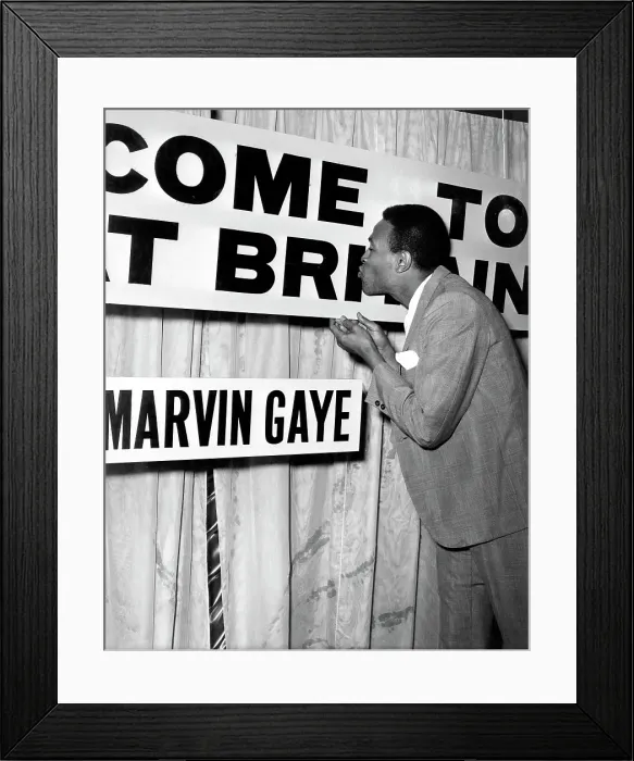 Framed Print : Marvin Gaye Arrives At Heathrow Framed Print : Marvin Gaye Arrives At Heathrow