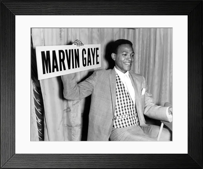 Framed Print : Marvin Gaye Arrives At Heathrow Framed Print : Marvin Gaye Arrives At Heathrow