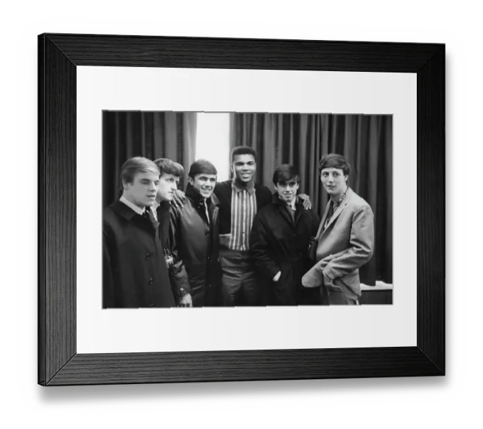 Framed Print : Dave Clark 5 With Cassius Clay Framed Print : Dave Clark 5 With Cassius Clay