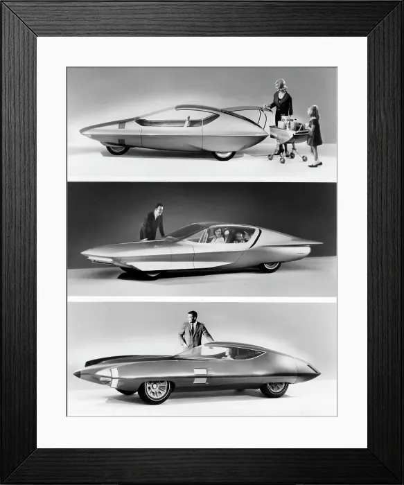 Framed Print : GM Concept Cars