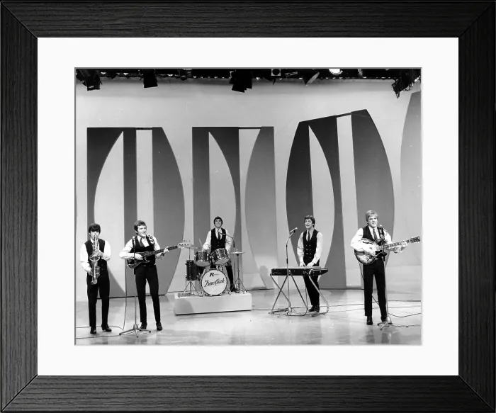 Framed Print : Dave Clark 5 Performing On A TV Show Framed Print : Dave Clark 5 Performing On A TV Show