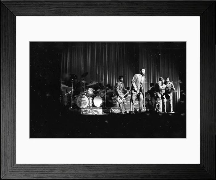 Framed Print : James Brown's Band Member Performing At The Apollo Framed Print : James Brown's Band Member Performing At The Apollo