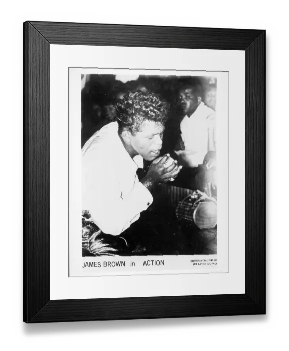 Framed Print : James Brown Performing Framed Print : James Brown Performing