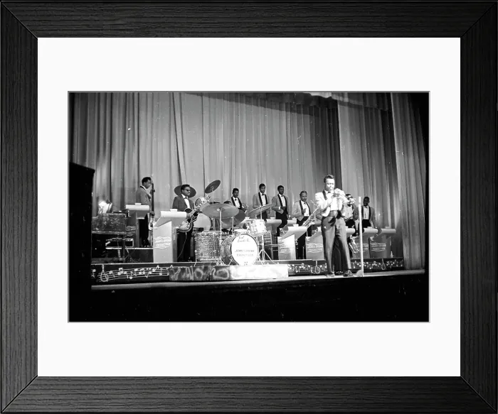 Framed Print : James Brown's Band Onstage At The Apollo Framed Print : James Brown's Band Onstage At The Apollo