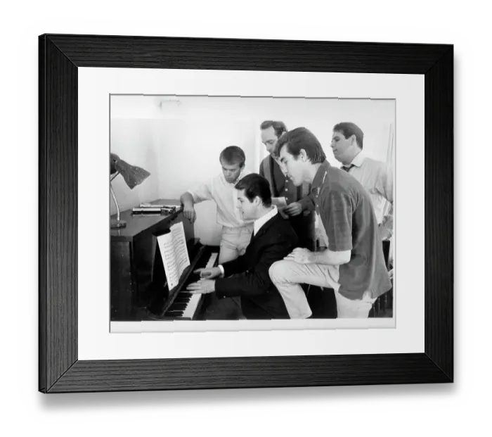 Framed Print : Beach Boys Around A Piano Framed Print : Beach Boys Around A Piano
