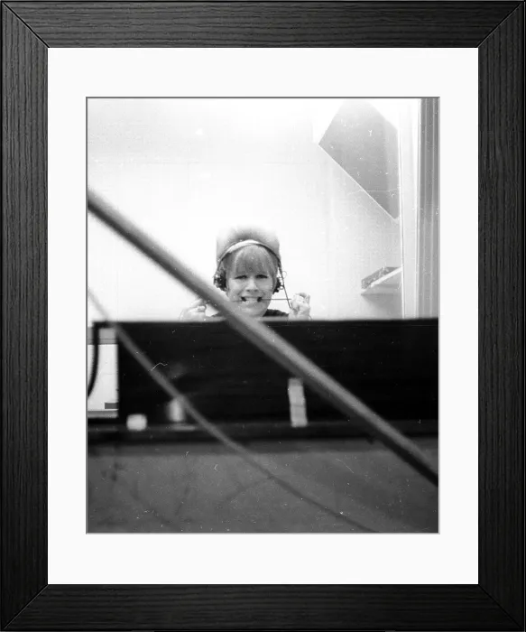 Framed Print : Ellie Greenwich In The Studio Framed Print : Ellie Greenwich In The Studio