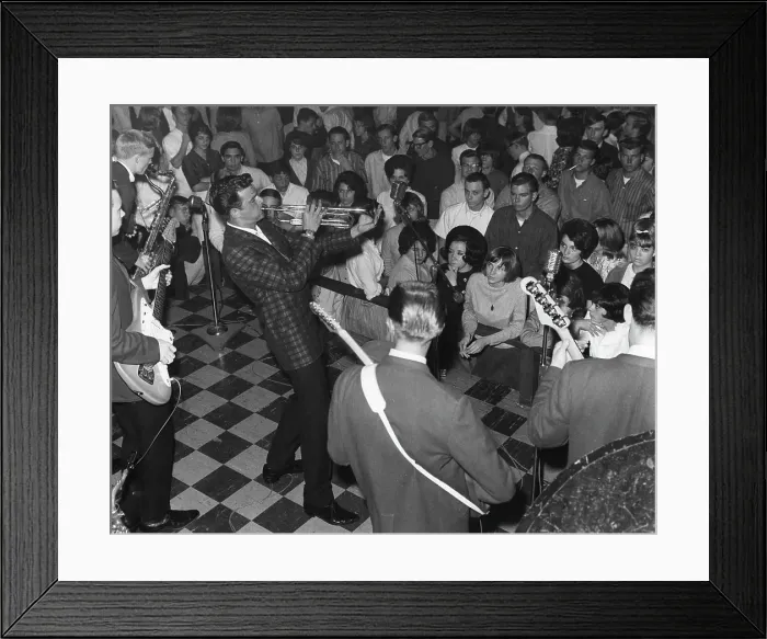 Framed Print : Dick Dale & His Del-Tones Performing Framed Print : Dick Dale & His Del-Tones Performing