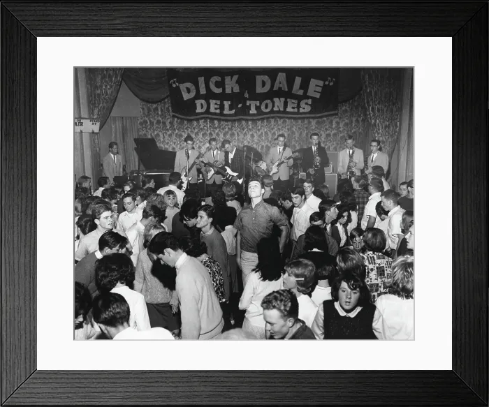 Framed Print : Dick Dale & His Del-Tones Performing Framed Print : Dick Dale & His Del-Tones Performing