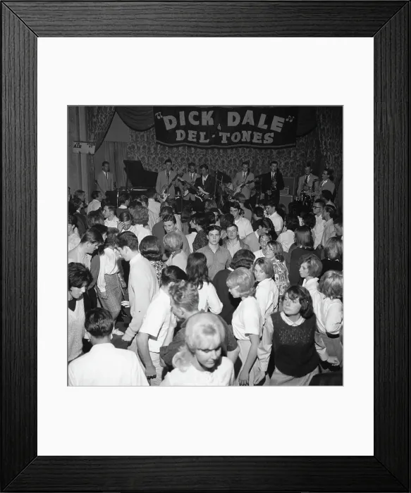 Framed Print : Dick Dale & His Del-Tones Performing Framed Print : Dick Dale & His Del-Tones Performing