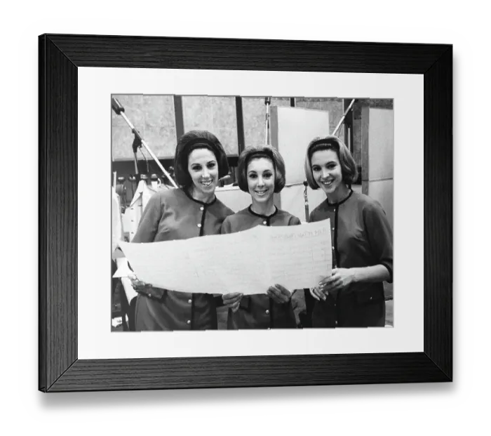 Framed Print : The Paris Sisters Recording