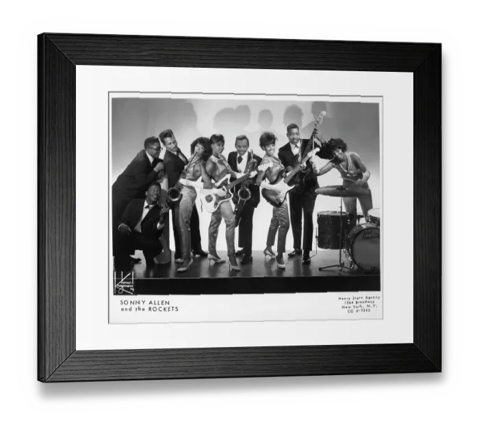Framed Print : Sonny Allen And The Rockets Portrait