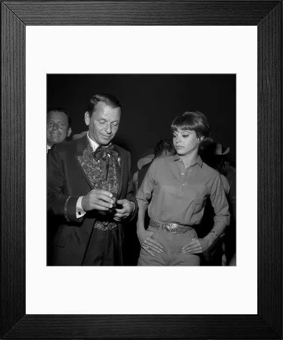 Framed Print : Frank Sinatra At SHARE Boomtown Party Framed Print : Frank Sinatra At SHARE Boomtown Party