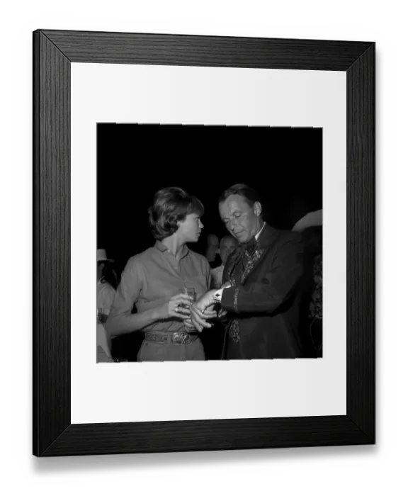 Framed Print : Frank Sinatra At SHARE Boomtown Party Framed Print : Frank Sinatra At SHARE Boomtown Party