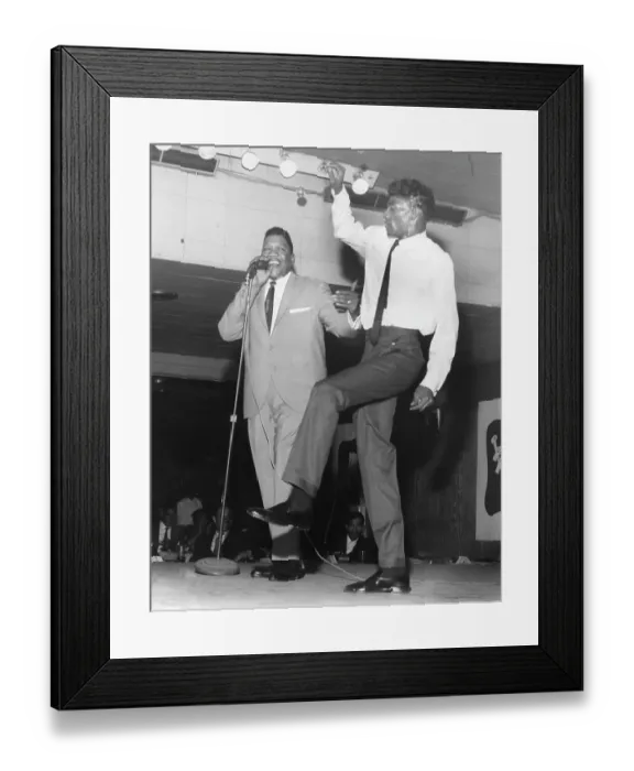 Framed Print : Bobby Bland Performing With Al Braggs