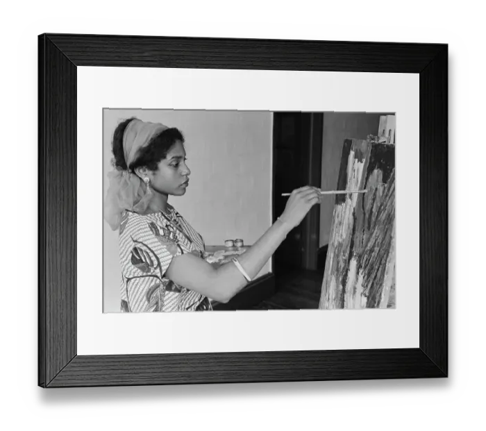 Framed Print : Afi Ekong At Work Framed Print : Afi Ekong At Work