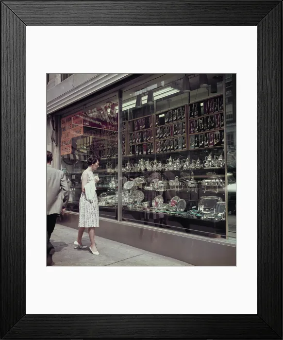 Framed Print : New York Shops Framed Print : New York Shops