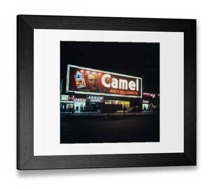 Framed Print : Camel Advert Framed Print : Camel Advert
