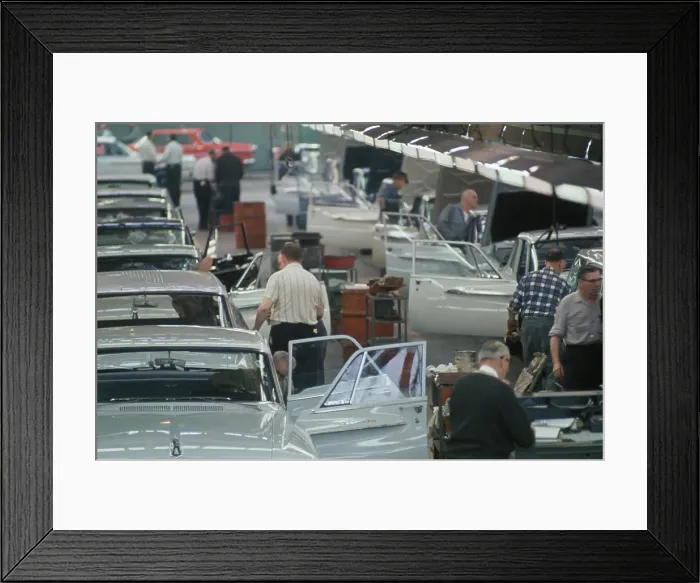 Framed Print : Detroit Car Factory Framed Print : Detroit Car Factory