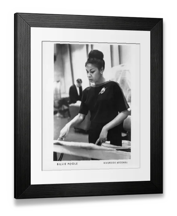 Framed Print : Billie Poole Recording Framed Print : Billie Poole Recording