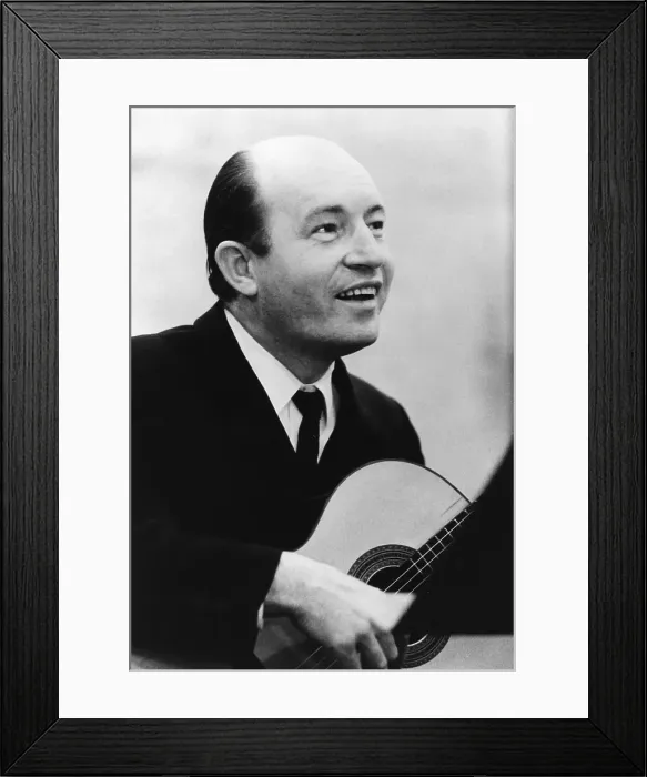 Framed Print : Charlie Byrd Portrait Framed Print : Charlie Byrd Portrait