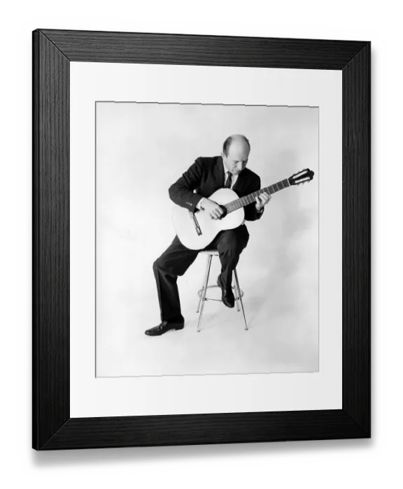Framed Print : Charlie Byrd Portrait Framed Print : Charlie Byrd Portrait