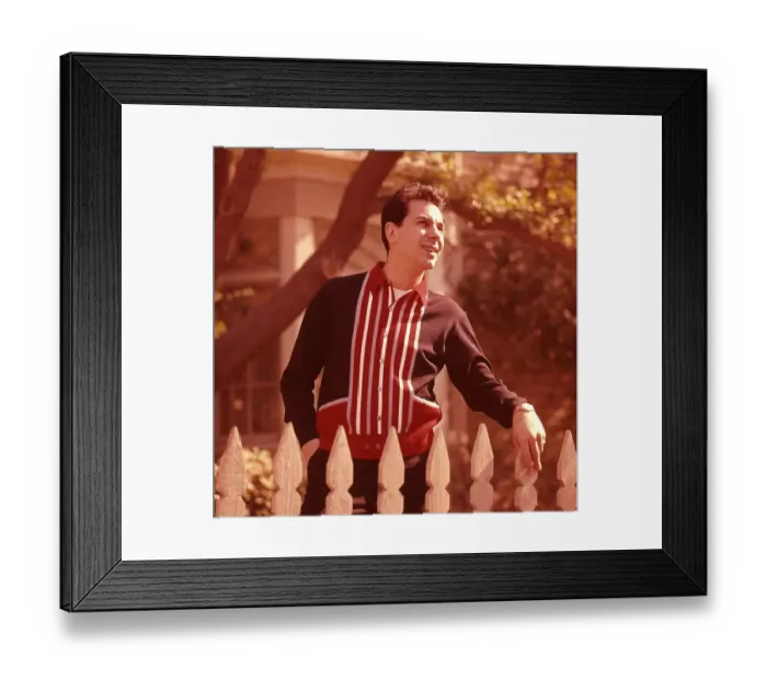 Framed Print : Portrait With Picket Fence Framed Print : Portrait With Picket Fence