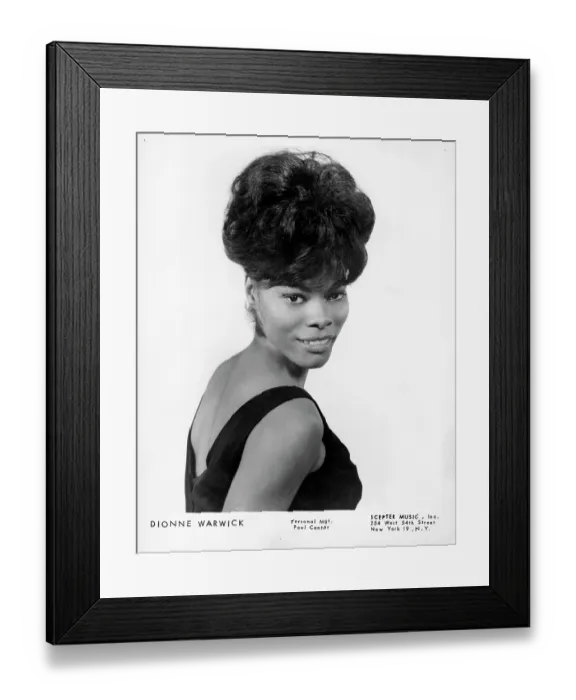 Framed Print : Dionne Warwick Portrait Framed Print : Dionne Warwick Portrait