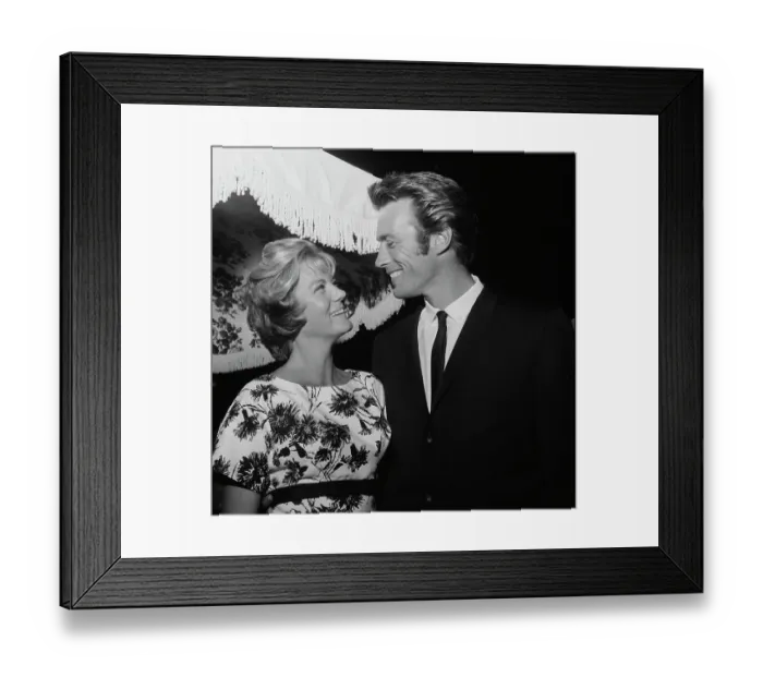 Framed Print : Clint Eastwood & Maggie Johnson Framed Print : Clint Eastwood & Maggie Johnson