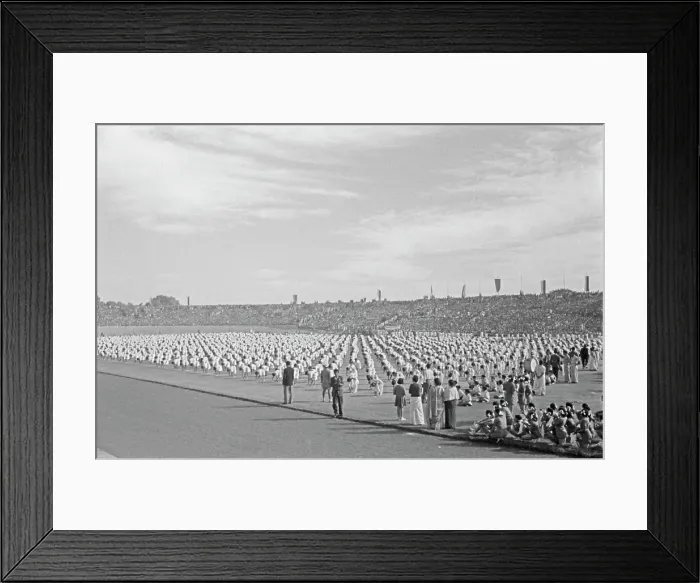Framed Print : National Stadium Celebration, Delhi Framed Print : National Stadium Celebration, Delhi