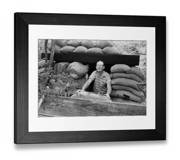 Framed Print : Fallout Shelter