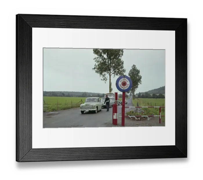 Framed Print : Franco-Belgian Border Checks Framed Print : Franco-Belgian Border Checks
