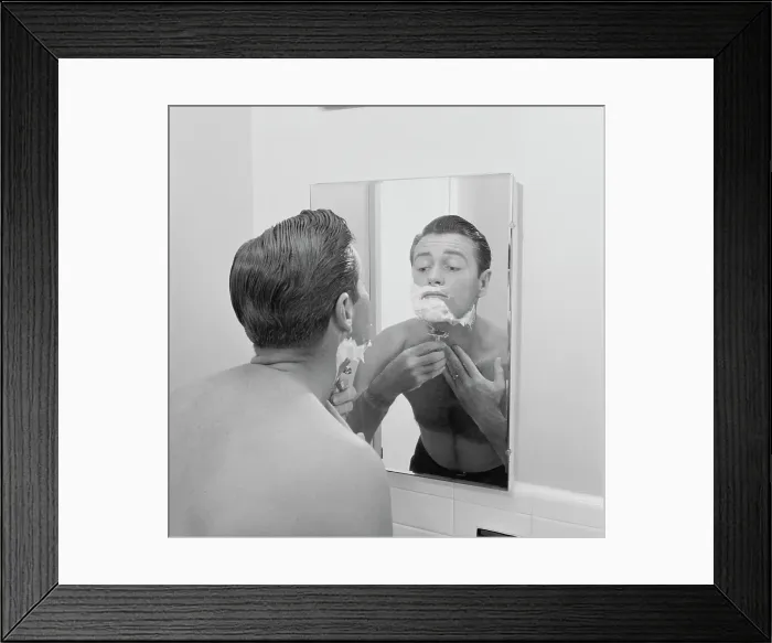 Framed Print : Shaving Cream Framed Print : Shaving Cream