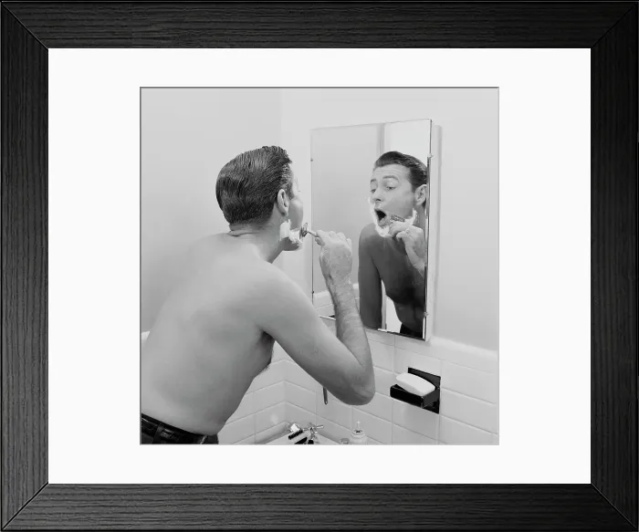 Framed Print : Shaving Cream Framed Print : Shaving Cream