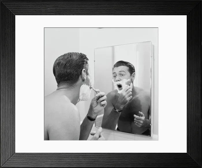 Framed Print : Shaving Cream Framed Print : Shaving Cream