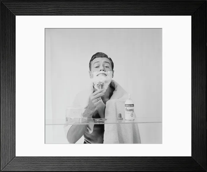 Framed Print : Gillette Shaving Cream Framed Print : Gillette Shaving Cream
