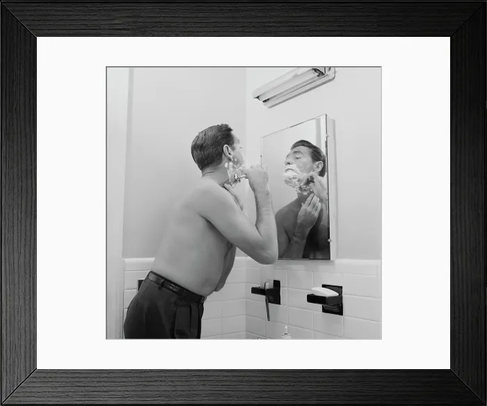 Framed Print : Shaving Cream Framed Print : Shaving Cream