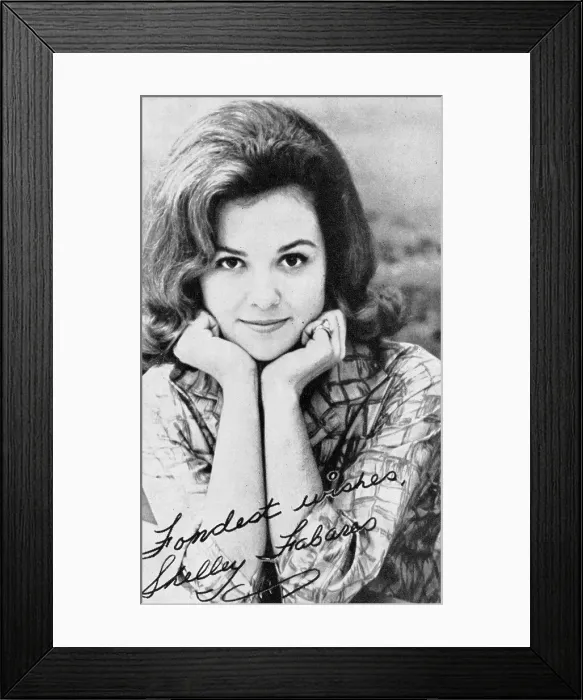 Framed Print : Shelley Fabares Postcard Framed Print : Shelley Fabares Postcard