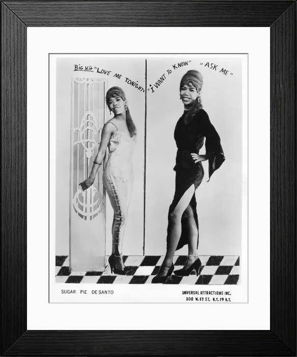 Framed Print : Sugar Pie Desanto Portrait Framed Print : Sugar Pie Desanto Portrait