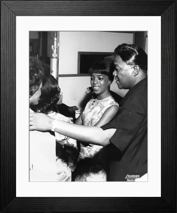 Framed Print : Bobby Bland Recording Session Framed Print : Bobby Bland Recording Session