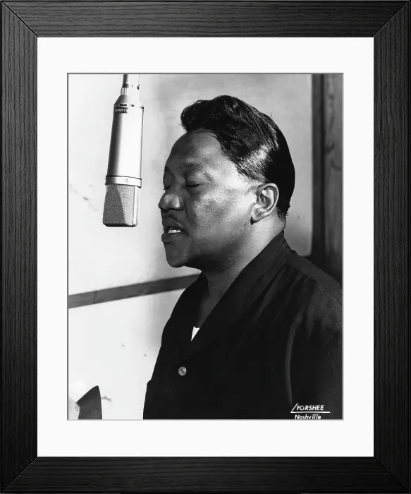 Framed Print : Bobby Bland Recording Session Framed Print : Bobby Bland Recording Session