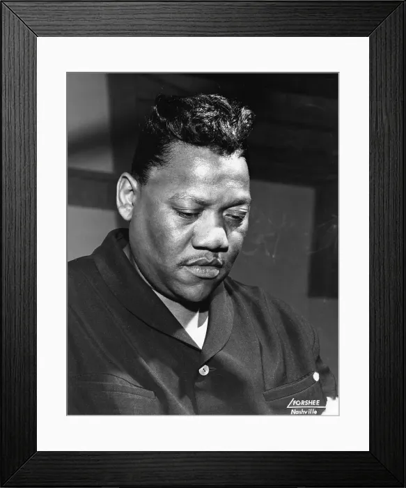 Framed Print : Bobby Bland Recording Session Framed Print : Bobby Bland Recording Session