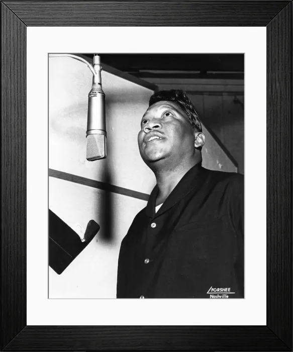Framed Print : Bobby Bland Recording Session Framed Print : Bobby Bland Recording Session