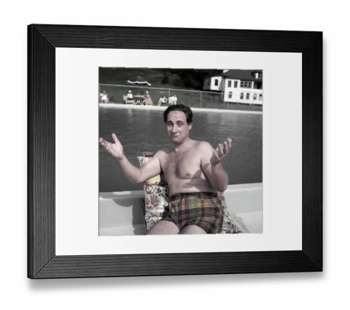 Framed Print : Sid Caesar Portrait Framed Print : Sid Caesar Portrait