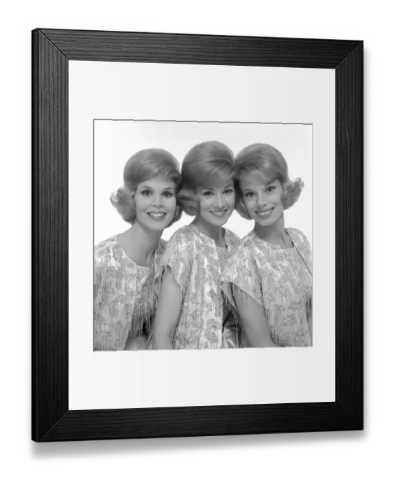 Framed Print : The McGuire Sisters Portrait Framed Print : The McGuire Sisters Portrait