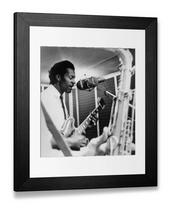 Framed Print : Chuck Berry In The Studio