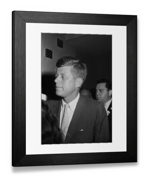 Framed Print : President Kennedy On The Campaign Trail Framed Print : President Kennedy On The Campaign Trail