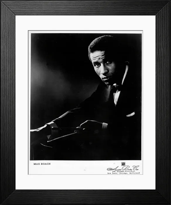 Framed Print : Max Roach Portrait Framed Print : Max Roach Portrait
